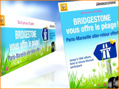 Exécution de baches et d'affiches bridgestone - faye éric